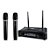 Microfone Sem Fio Mão Duplo SKP UHF 300D - Imagem 19