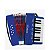 Acordeon Infantil 08 Baixos Botão Turbinho 104-BL Azul - Imagem 7