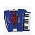 Acordeon Infantil 08 Baixos Botão Turbinho 104-BL Azul - Imagem 17