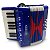 Acordeon Infantil 08 Baixos Botão Turbinho 104-BL Azul - Imagem 14
