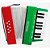Acordeon Infantil 08 Baixos Botão Turbinho 104-RG Vermelho E Verde - Imagem 2
