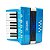 Acordeon Infantil 08 Baixos Botão Turbinho 104-LB Azul Claro - Imagem 6