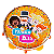 Pandeiro Infantil 08" Luen 40084MB/LR  ABS Laranja Mundo Bita - Imagem 13