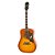 Violão Aço Folk Epiphone Dove Studio Solid Top Violin Burst - Imagem 3