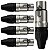 Conector Xlr Femea Wc 1003 Fl Bk Ni 3p Cabo Wireconex 05 Unidades - Imagem 2