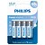 4 Pilhas Alcalinas Aa Philips - Imagem 1
