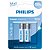 2 Pilhas Alcalinas Aa Philips - Imagem 1