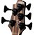 Contrabaixo 5 Cordas Cort B5 Element OPBR Open Pore Burgundy Red - Imagem 14