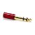 Plug Adaptador P2 x P10 St. Santo Angelo Vermelho - Imagem 1