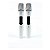 Microfone Sem Fio Bastão Duplo Kadosh K502M Branco - Imagem 4