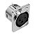 Conector Xlr Painel Cromado Fêmea Mxt 10 Unidades - Imagem 3
