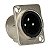 Conector Xlr Painel Cromado Mxt 10 Unidades - Imagem 1