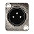 Conector Xlr Painel Cromado Mxt 10 Unidades - Imagem 2