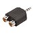 Adaptador J2 Rca Estéreo Para P2 Estéreo Plástico Pct C/4un - Imagem 1