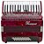 Acordeon 48 Baixos 34 Teclas Ta 4805 Vermelho Thommasi - Imagem 3