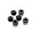 Baixa Cordas Guitarra Preto (6 Unidades) Spirit SSR-S-BK - Imagem 1