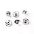 Baixa Cordas Para Baixo Cromado (6 Unidades) Spirit SBS-CR - Imagem 1