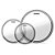 Kit De Peles Rock Evans EC2S Transparente ETP-EC2SCLR-R - Imagem 1