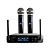 Sistema de Microfone Sem Fio Duplo Leson LS902 Plus Preto - Imagem 1