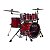 Bateria Acústica 22" Odery Equalizer EQ.220L-PRT Pure Red - Imagem 1
