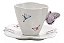 CONJUNTO 6 XICARAS CAFE PORCELANA C/PIRES BORBOLETAS 100ml - Imagem 2