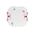 PRATO SOBREMESA PORCELANA BORBOLETAS 19cm - Imagem 1