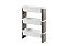 ORGANIZADOR LOFT SLIM 3 ANDARES PLÁSTICO 68x44,8x17,3cm COZA - Imagem 1