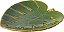 PRATO DECORATIVO DE CERAMICA COSTELA DE ADAO LEAF VERDE 28x26x3,5cm - Imagem 1