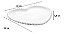 PRATO PORCELANA CORACAO BEADS BRANCO 25x22x2cm - Imagem 2
