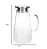 JARRA TWINKLE EM VIDRO BOROSSILICATO COM TAMPA EM INOX 1,8L DYNASTY - Imagem 3