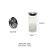 PORTA MANTIMENTO REDONDO EM VIDRO COM TAMPA HERMETICA DE METAL PRATA  150ml DYNASTY - Imagem 2