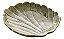 PRATO DECORATIVO DE CERAMICA BANANA LEAF VERDE 23x20x4cm - Imagem 1