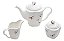 CONJUNTO 3 PEÇAS PORCELANA P/CAFE BORBOLETAS - Imagem 1