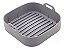 FORMA SILICONE PARA FRITADEIRA AIR FRYER QUADRADA CINZA 20CM X 9CM - Imagem 1