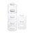 CONJUNTO 6 POTES PORTA TEMPERO E CONDIMENTO DE PLASTICO EMPILHAVEIS COM TAMPA BRANCO - Imagem 3