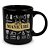 CANECA PROFISSÃO EM CERAMICA PRETA RETA 330 ML REGINA - Imagem 3