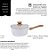 CONJUNTO DE 5 PANELAS REV. CERAMICO FUNDO INDUÇÃO MARMOL VANILLA - Imagem 4