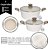 CONJUNTO DE 5 PANELAS REV. CERAMICO FUNDO INDUÇÃO MARMOL VANILLA - Imagem 5