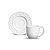 Kit 6 XÍCARA DE CAFÉ COM PIRES ROMA BRANCO 72ML - Imagem 1