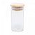 POTE DE VIDRO C/TAMPA DE BAMBU 120ML - Imagem 1