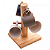Suporte para Xicaras de Madeira Pinus com 4 Canecas 13cm x 13cm x 23cm - Wolff - Imagem 1