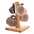 Suporte para Xicaras de Madeira Pinus com 4 Canecas 13cm x 13cm x 23cm - Wolff - Imagem 3