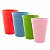 CONJUNTO 4 COPOS DE MELAMINA COLORIDO 430ML - Imagem 1