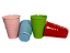 KIT 4 COPOS DE MELAMINA COLORIDO 430ML EMPILHÁVEL WOLFF - Imagem 1