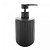 PORTA SABONETE LIQUIDO DE CERAMICA GRANILITE CLEAN PRETO 430ML - Imagem 1