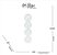 VASO EM VIDRO BOLHAS CLEAR 6X2X22,5CM - LILIAN GIFT DESIGN - Imagem 3