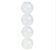 VASO EM VIDRO BOLHAS CLEAR 6X2X22,5CM - LILIAN GIFT DESIGN - Imagem 1