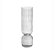 VASO EM VIDRO CANELADO CLEAR CILINDRO EUROPEU 5X17CM - LILIAN GIFT DESIGN - Imagem 1