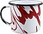 CANECA AGATA EWEL 08 - DECORADA MARMORIZADO (VERMELHO) - 370ML - Imagem 1