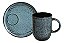 Caneca Coup Stoneware Com Pires Night Sky 330ml Porto Brasil - Imagem 1